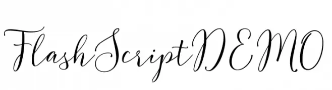 FlashScriptDEMO  नि: शुल्क फ़ॉन्ट्स डाउनलोड