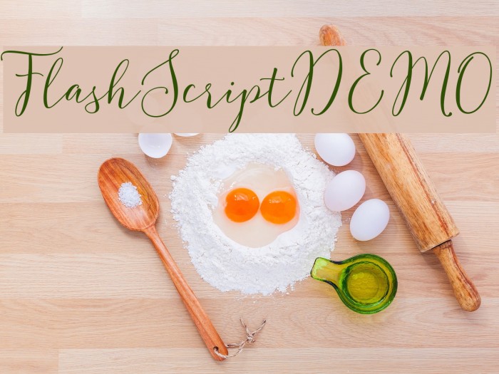 FlashScriptDEMO Font examples