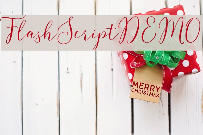 FlashScriptDEMO Font examples