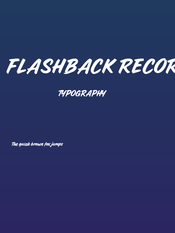 Flashback Records Poster