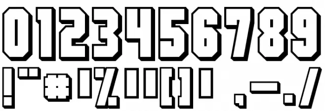 Flashback version 3 フォント その他の文字