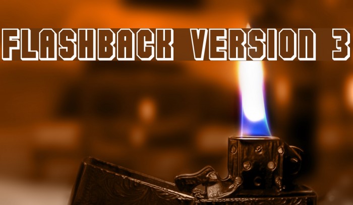 Flashback version 3 Font examples