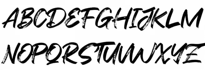 Flashing Schriftart Groß