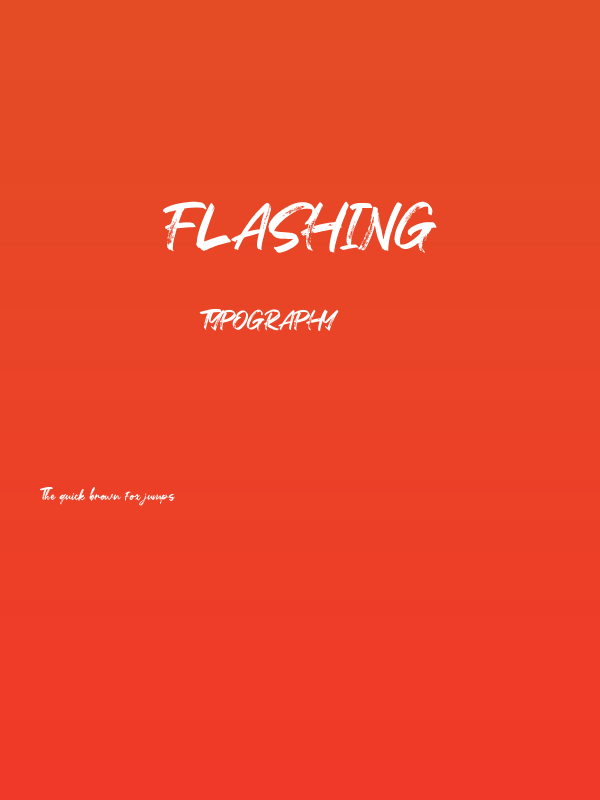 Flashing Poster