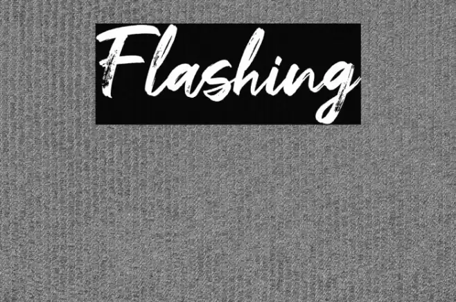 Flashing Font examples