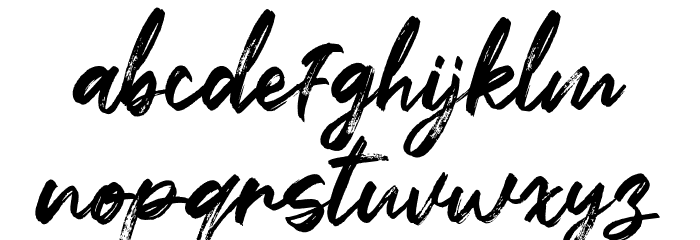 Flashing Font LOWERCASE