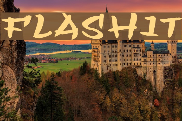 Flashit Font examples