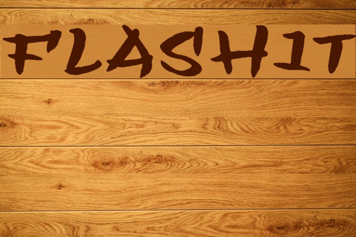 Flashit Font examples