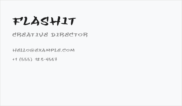 Flashit Business Card