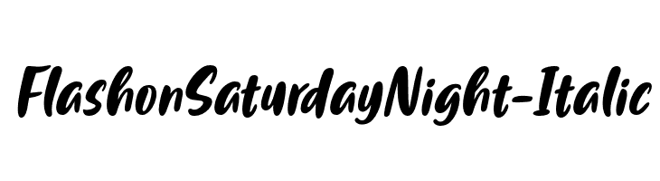 FlashonSaturdayNight-Italic  नि: शुल्क फ़ॉन्ट्स डाउनलोड