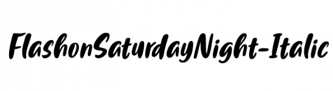 FlashonSaturdayNight-Italic  Descarca Fonturi Gratis