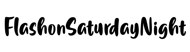 FlashonSaturdayNight  Fuentes Gratis Descargar