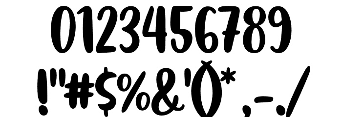 FlashonSaturdayNight Font OTHER CHARS