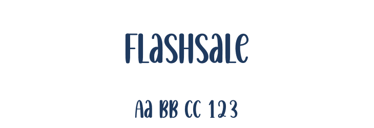 Flashsale Font Preview