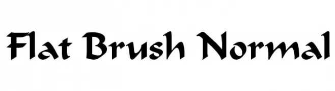 Flat Brush Normal  Descarca Fonturi Gratis