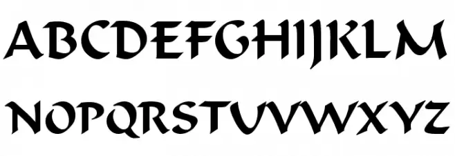 Flat Brush Normal フォント 大文字