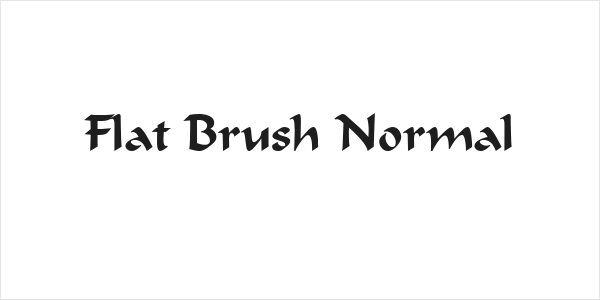Flat Brush Normal Logo