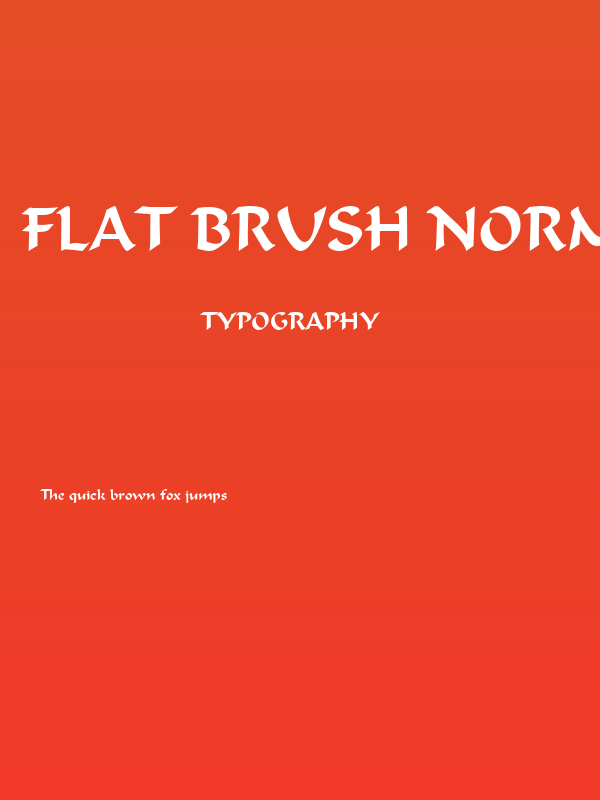 Flat Brush Normal Poster