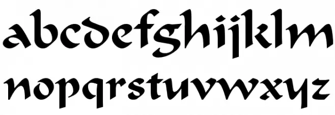 Flat Brush Normal Font LOWERCASE