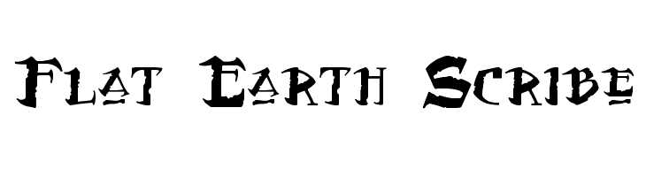 Flat Earth Scribe Font