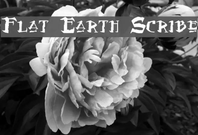 Flat Earth Scribe Font examples