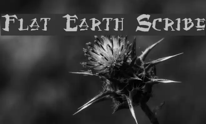 Flat Earth Scribe Font examples