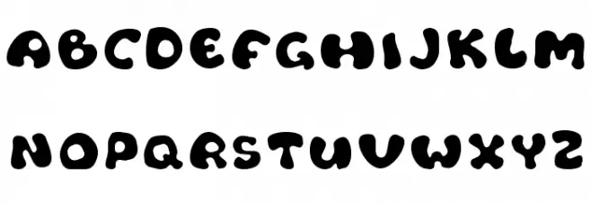 Flat tyre Font UPPERCASE