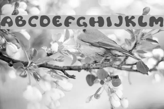 Flat tyre Font examples