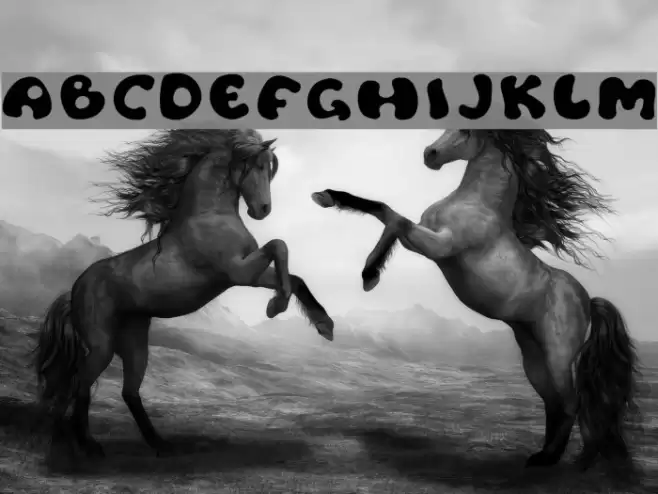 Flat tyre Font examples