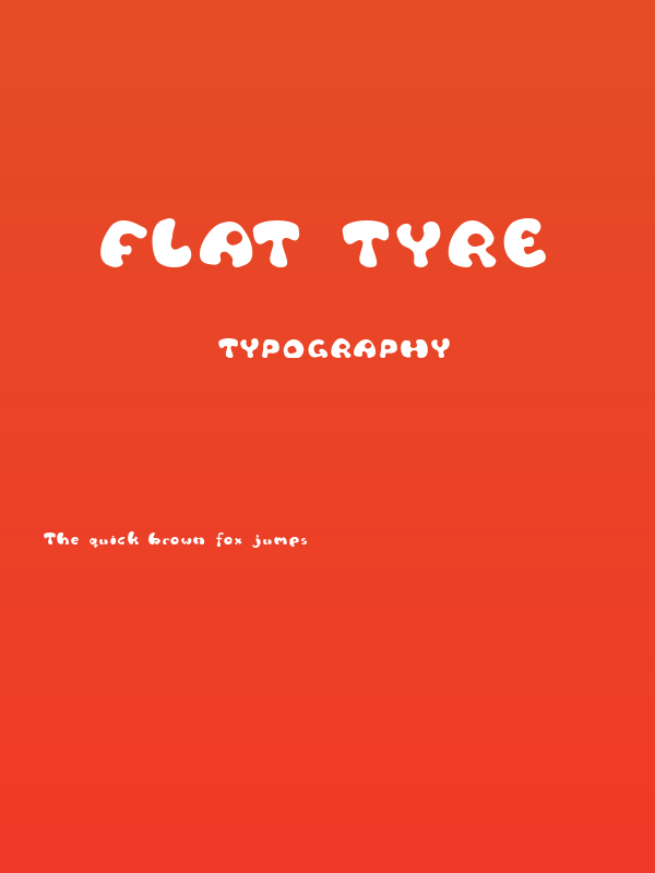 Flat tyre Poster