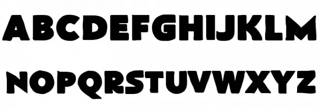 FlatBread Font UPPERCASE