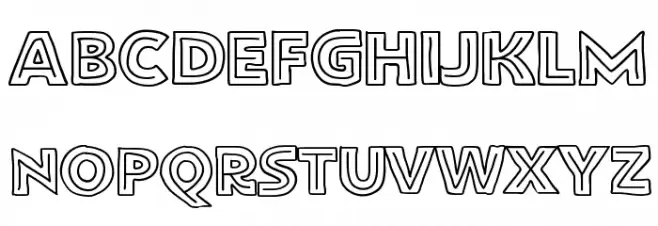 FlatBreadInline フォント 大文字