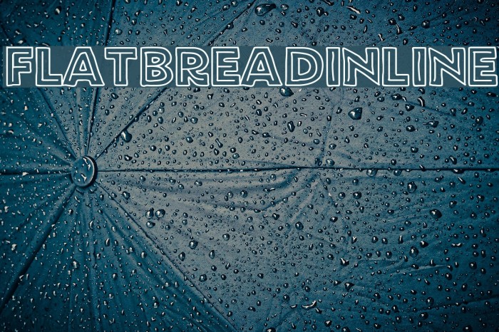 FlatBreadInline Font examples