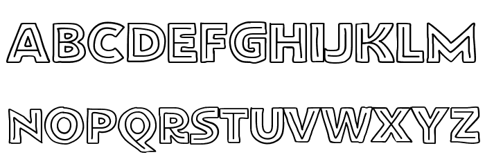 FlatBreadInline Font LOWERCASE