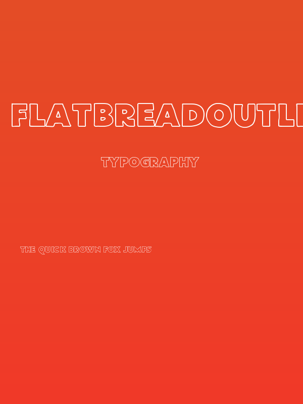 FlatBreadOutline Poster