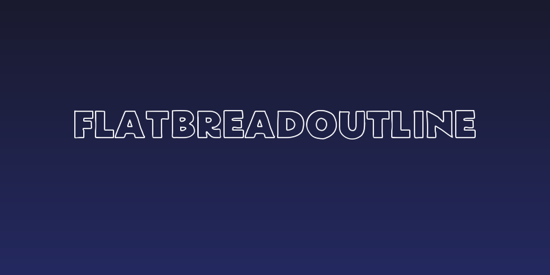 FlatBreadOutline Social Header
