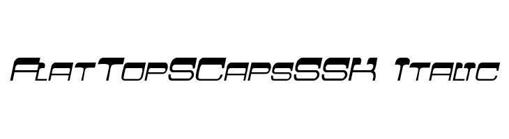 FlatTopSCapsSSK Italic  font caratteri gratis