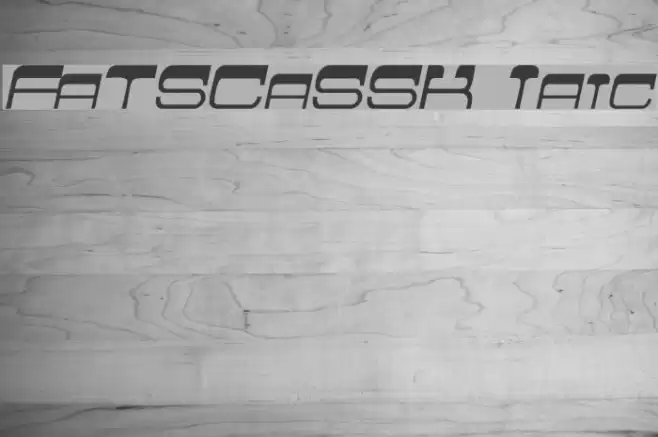 FlatTopSCapsSSK Italic Font examples