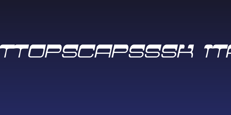FlatTopSCapsSSK Italic Social Header