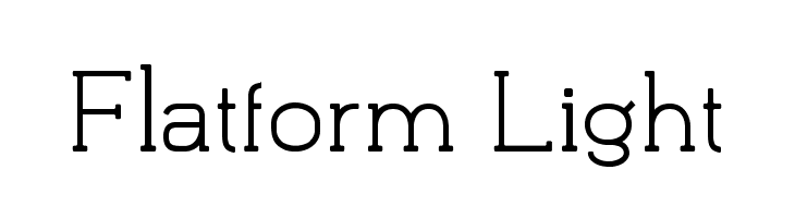Flatform Light  Descarca Fonturi Gratis