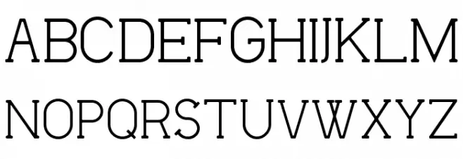 Flatform Light 字体 大写