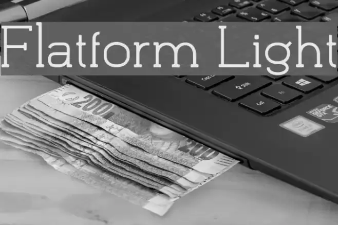 Flatform Light Font examples