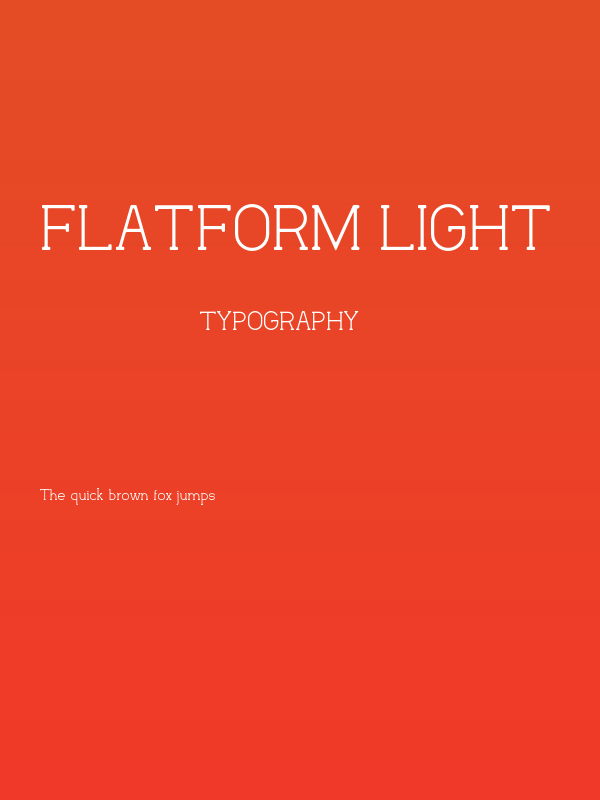 Flatform Light Poster