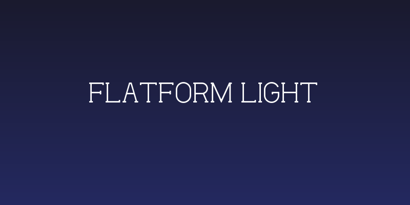 Flatform Light Social Header