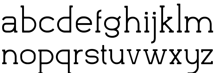 Flatform Light Font LOWERCASE