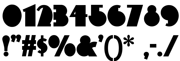 Flatiron NF Font OTHER CHARS