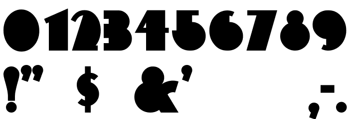 Flatiron Font OTHER CHARS