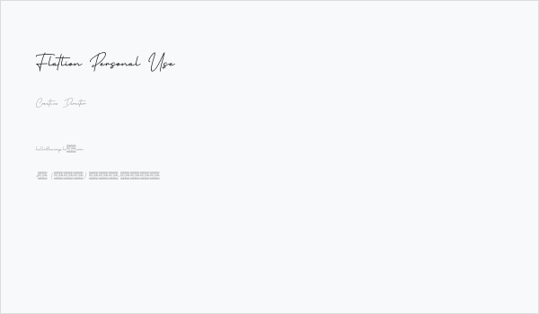Flatlion Personal Use Business Card