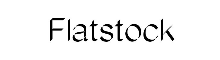 Flatstock  les polices de caractères gratuit tlcharger