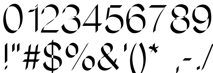 Flatstock Font OTHER CHARS